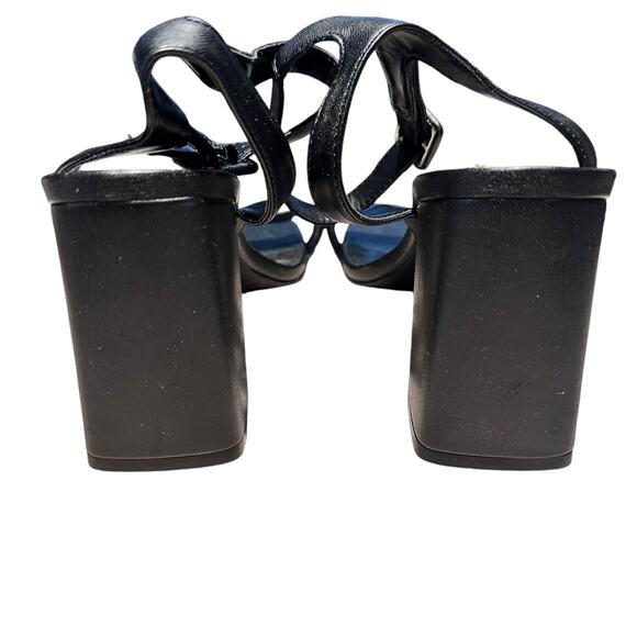 Madden Girl Winnii Womens Sandals Black Size 10 Block Heel Strappy Shoes - Picture 5 of 7